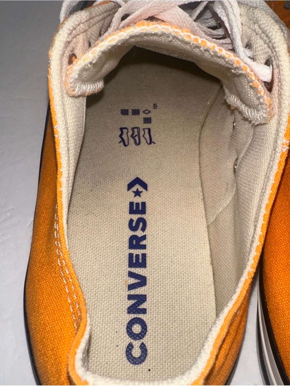 Converse Chuck Taylor All Star Orange Canvas Sneakers Men 9 Women 11 - Picture 10 of 15